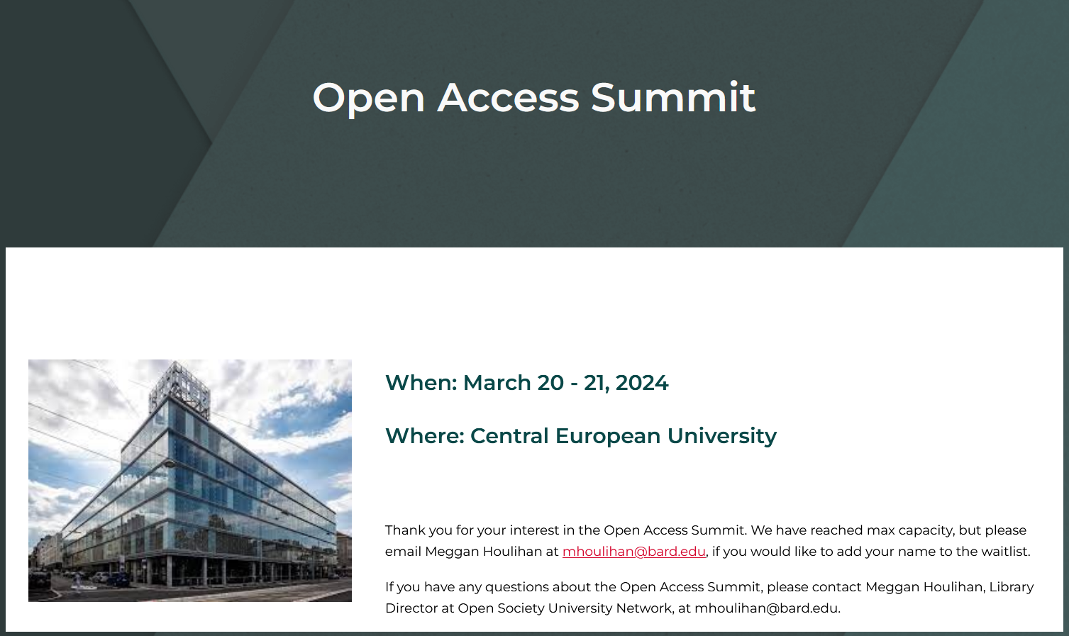 Open Access Summit 